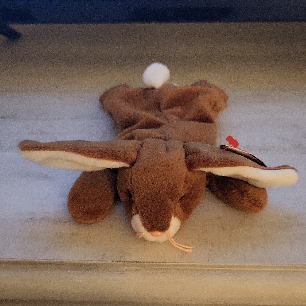Ty Beanie Baby "Ears" Brown and White Plush
